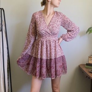 Japna floral mini dress Size XS boho